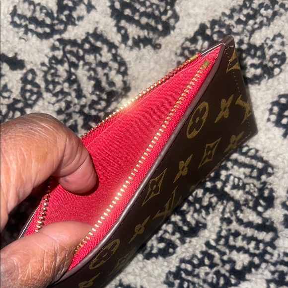 Louis Vuitton Monogram Brown and Red Key Holder - Picture 2 of 2